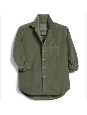 Frank & Eileen ‘Eileen’ Forest Green Corduroy Button Up Shirt Size Small